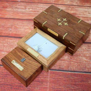 Tarotkaarten Houten Sieraden Herinneringsdozen Met Gepersonaliseerde Gratis Gravure Death Lovers Zon Vaderdagcadeau jb