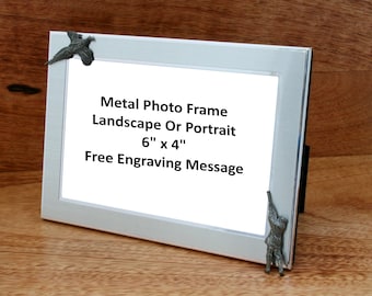 Pheasant & Shooter Shooting Picture Frame   Father&#39;s Day Gift Landscape Or Portrait 268 and 328 MF