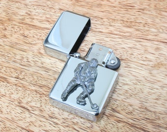 Canadian Icons Windproof Petrol Lighter Birthday Gift With Personalised Free Engraving Maple Hockey Moose Birthday Gift ls