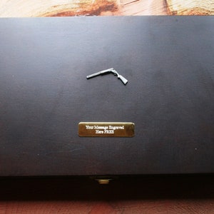 Open Shotgun Design Shotgun & Air Rifle Cleaning and Care Kit Hunting Christmas Gift Personalised Free Engraving  250 ar