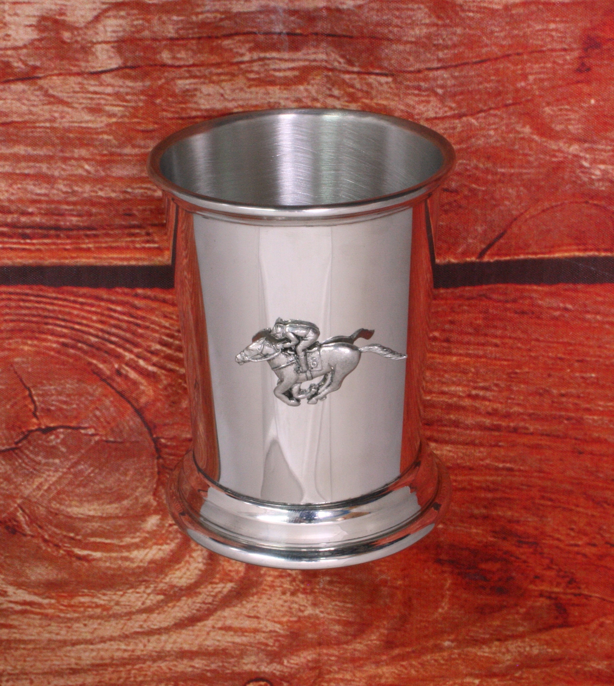 Horse Racing Mint Julep Cup English Pewter Personalised Free Engraving  Father's Day Gift 187 jc