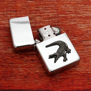 Safari Animals Windproof Petrol Lighter With Personalised Free Engraving Father&#39;s Day Gift Giraffe Hippo Lion Father&#39;s Day Gift ls