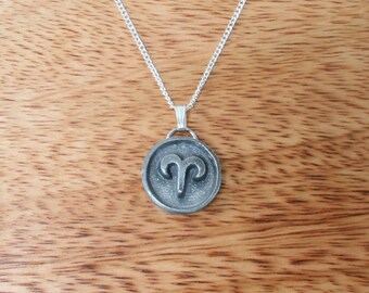 Star Signs Necklace and Pewter Pendant Ladies Chain in Soft