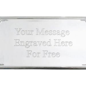 Large Plaque Rectangular Self Adhesive Plate Gold Or Silver with Personalised Free Engraving