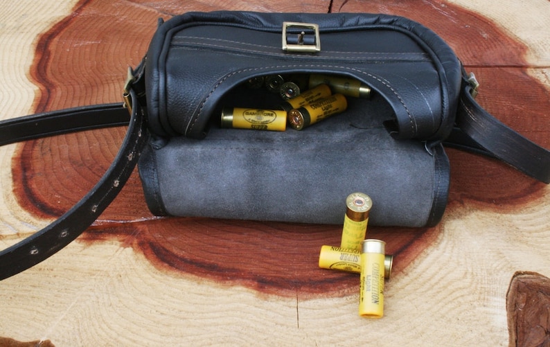 Roe Leather Cartridge Bag 75 cartridges Capacity Shooting Gift 302
