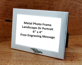 Extreme Sports Photo Frame Metal 6x4" L or P Free engraving   Skiing Surfing Diving christmas gift mf