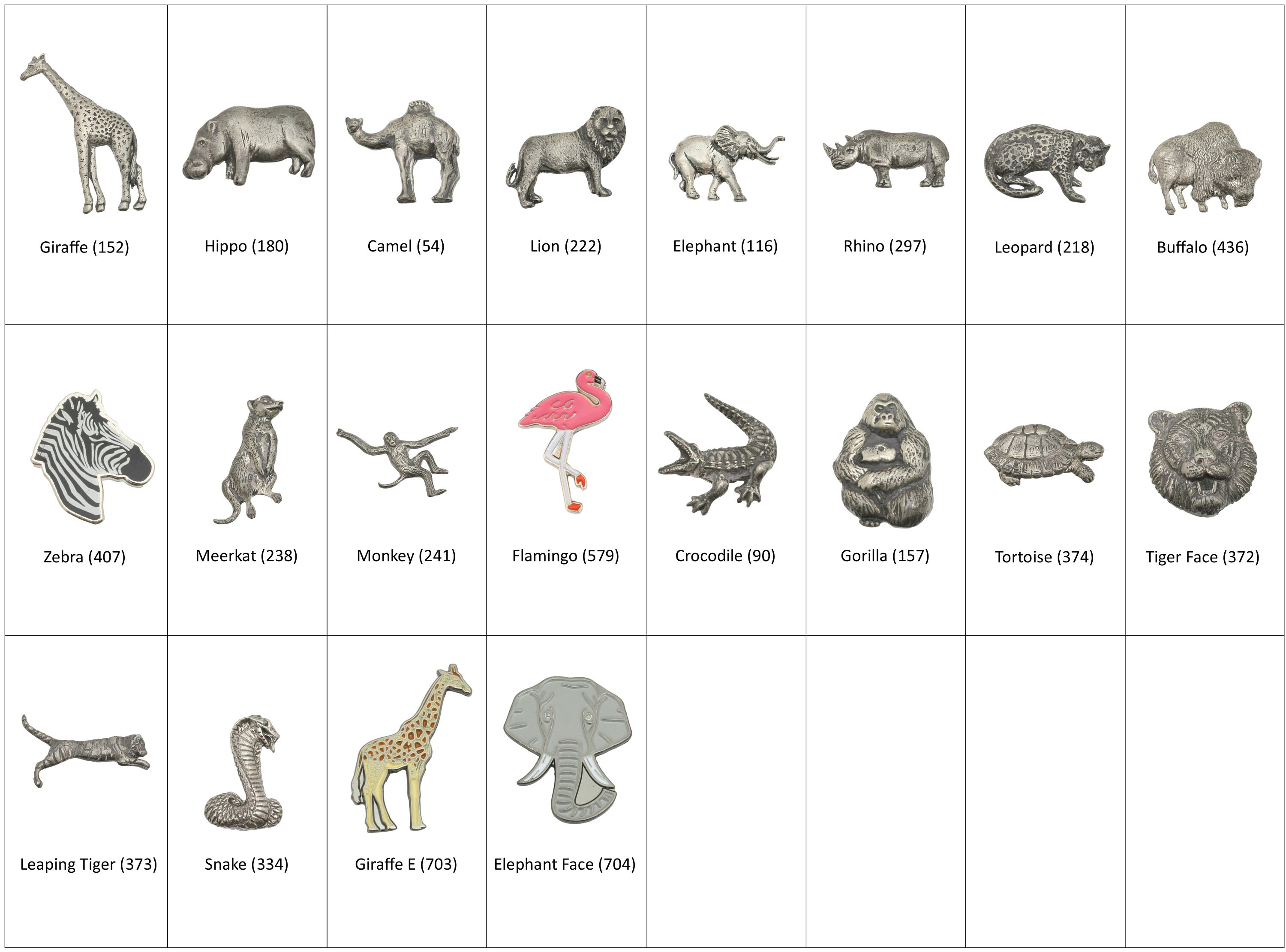 Safari Animals Chess Set Square, Octagonal or Round Magnetic Board With ...