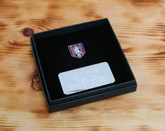 Royal Engineers Regiments Pin Lapel Badge Or Magnet In Personalised Birthday Gift Box or Birthday Gift Pouch Military Birthday Gift pm