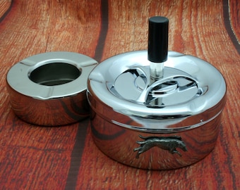 Antique Small Bulldog Ashtray- Aged- Marked Underneath - Etsy