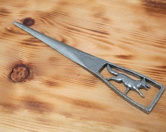 Fox Design Pewter Letter Opener Handmade In The UK