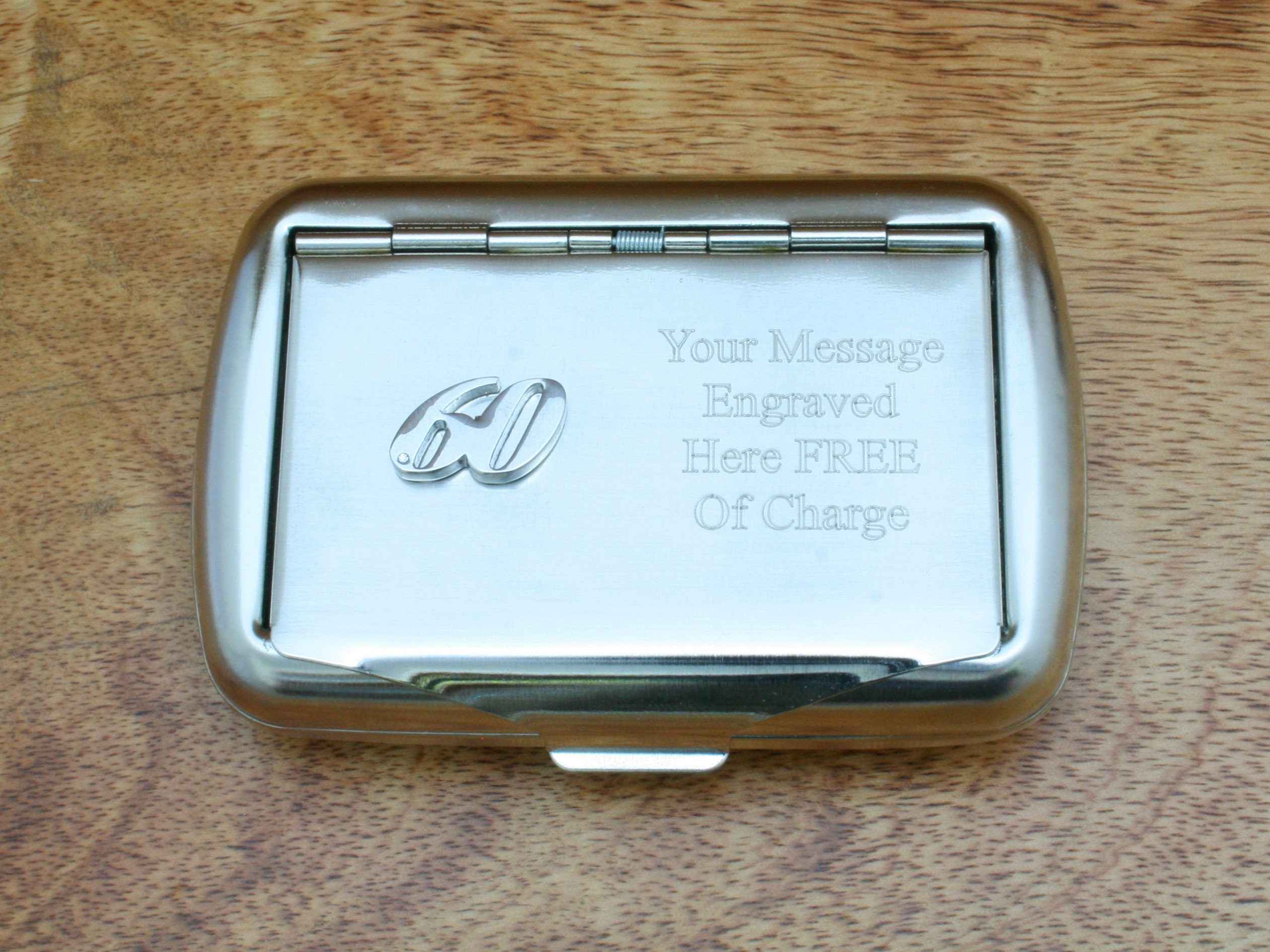 personalised tobacco rolling tin Birthday Ages Tobacco Tin Hand