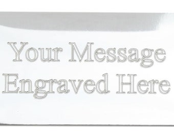 Medium Silver Plaque Rectangular Self Adhesive Plate with FREE engraving