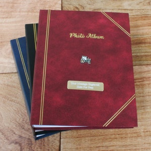 Farm Vehicles Photo Album Red, Black, Blue Holds 200 Photographs 6x4" Personalised Free Engraving Tractor Combine Fergi Birthday Gift pa