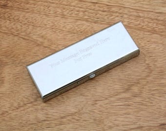 Personalised 7 Day Pill Mint Trinket Box Mirror Engraved Birthday Gift 7d