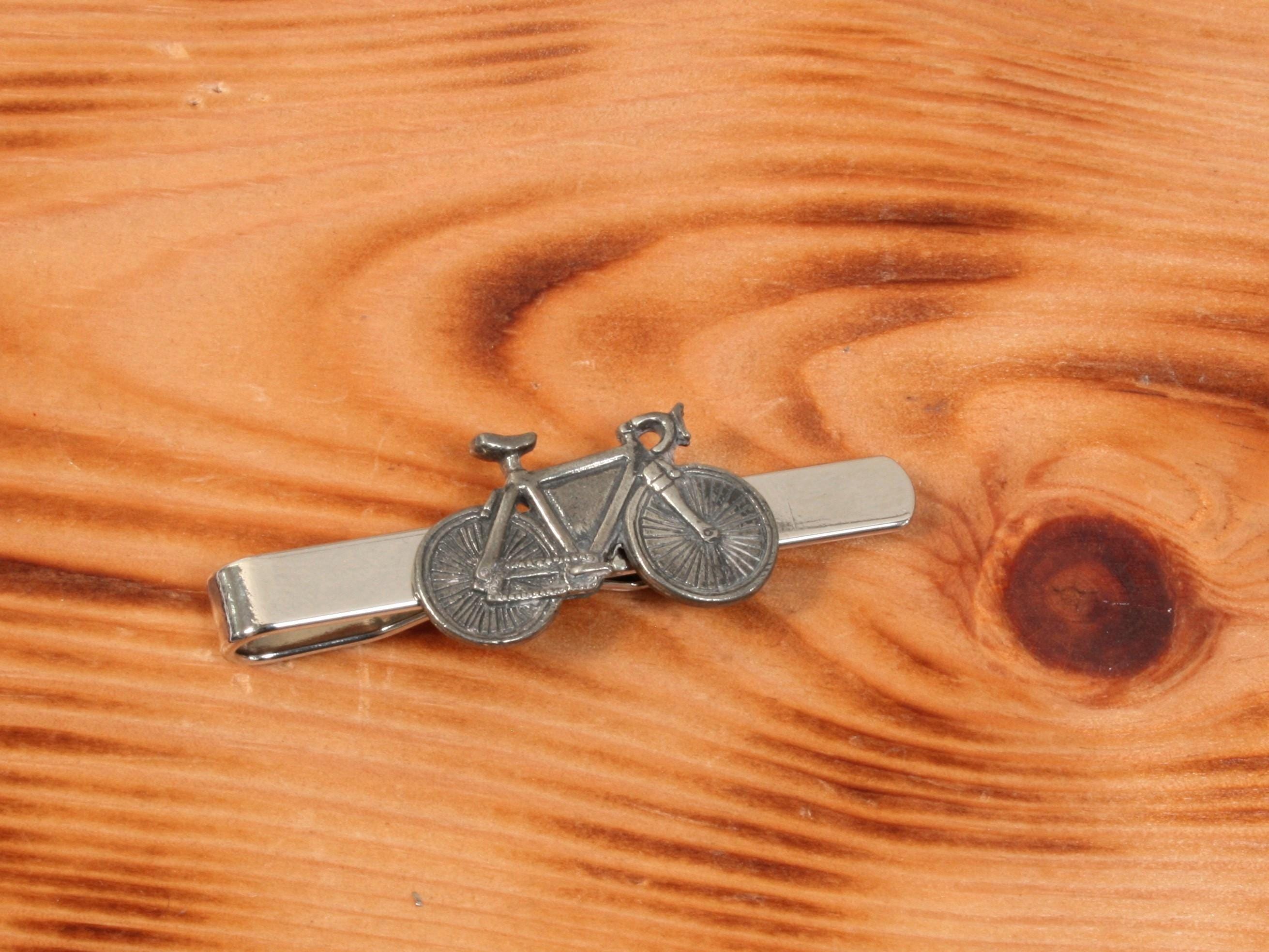 Racing Bike Tie Clip Tack Slide UK Handmade Cycling Father's Day Gift 292 ti
