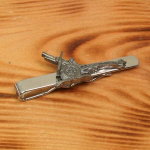 Heer Krawattenklammer Tack Slide UK Handmade Krawattenklammer Vatertagsgeschenk Soldat Panzer Artillerie Vatertagsgeschenk ti
