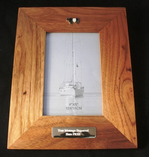 Belted Galloway Wooden Photo Frame 6 x 4 Landscape or Portrait Farming Gift Belted Galloway Wooden Photo Frame 6 x 4 Landscape or Portrait Farming Gift