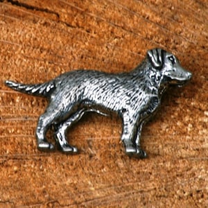 Labrador Retriever Pin Brooch Badge Pewter Gundog Fathers Day Gift pm image 1