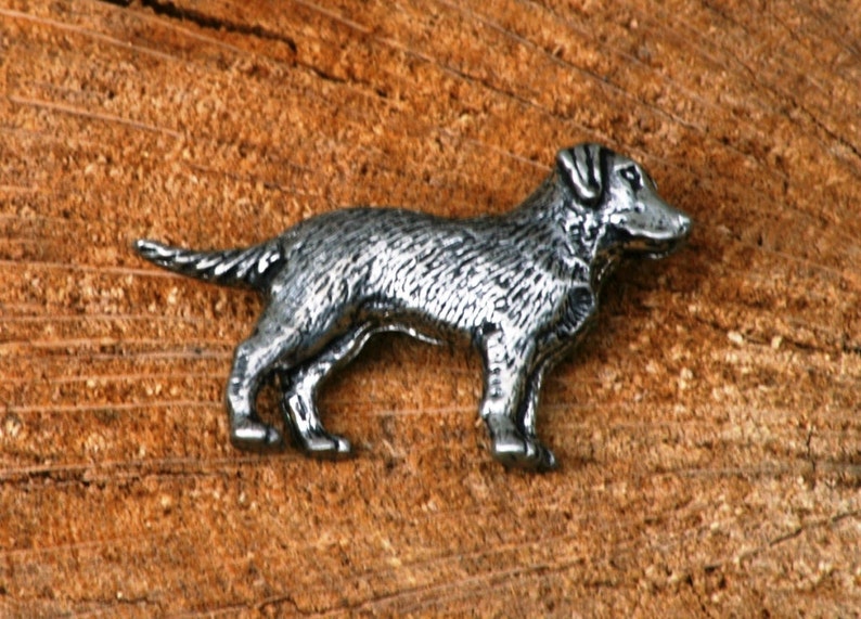 Labrador Retriever Pin Brooch Badge Pewter Gundog Fathers Day Gift pm image 1