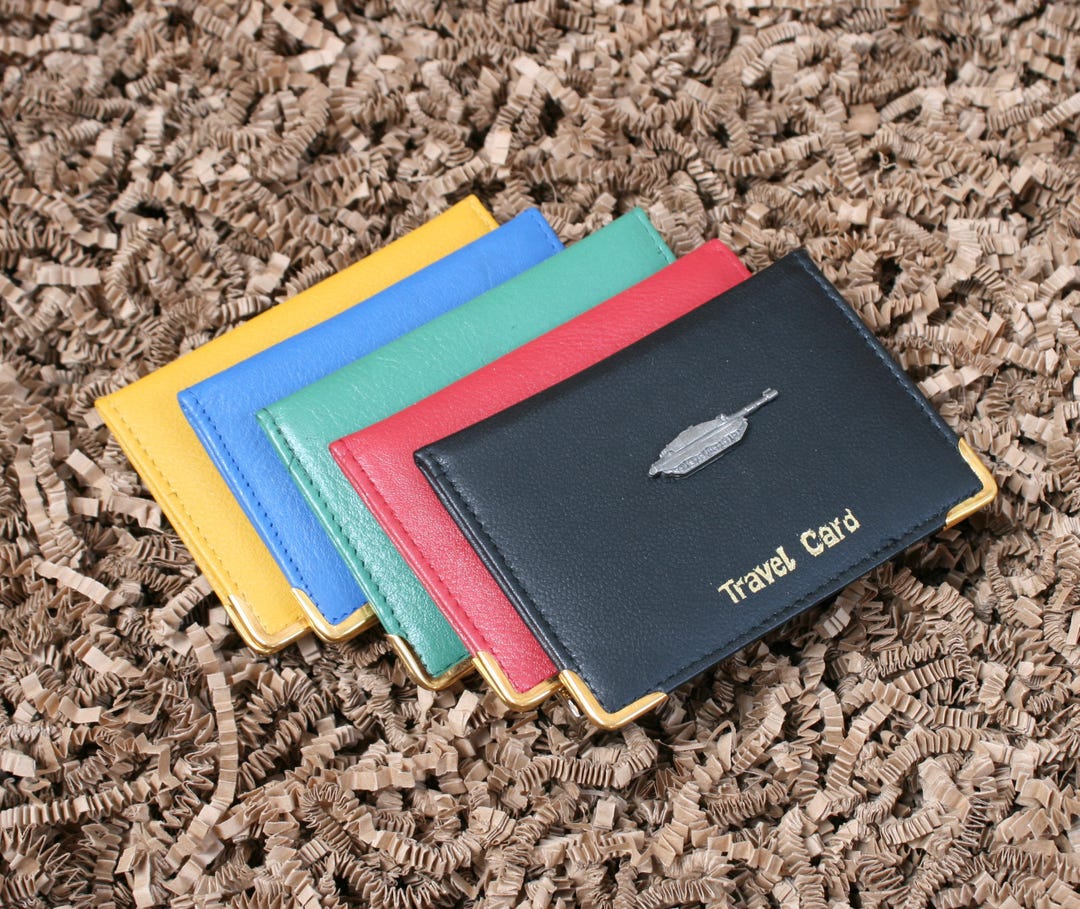 Army Tanks Bus & Train Pass Wallet ID Holder in Black Leather Panzer ...