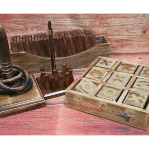 Game Birds Dominoes, Noughts & Crosses, Bar Skittles and Hoopla Wooden Games Set Pheasant Partridge Father&#39;s Day Gift gs