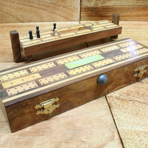 Balles de sport planche de cribbage en bois deux tailles berceau ligue personnalisé gravure gratuite football golf billard cadeau fête des pères cw