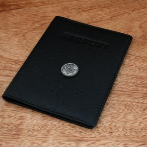Masonic & Templar Passport Holder RFID Black Or Burgundy Leather Christmas Christmas Gift pp
