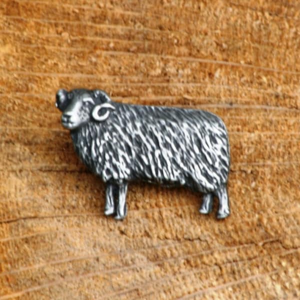 Sheep Pin Brooch Badge Pewter Farming Fathers Day Gift 321 pm