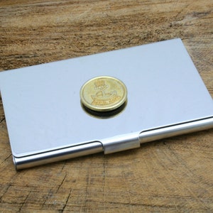 Royal Navy Regale Metallgeschäft Kreditkartenhalter mit personalisierter freier Gravur Vatertagsgeschenk Militärvatertagsgeschenk mch