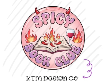 Spicy Book Club PNG: Smut Reader Digital Download