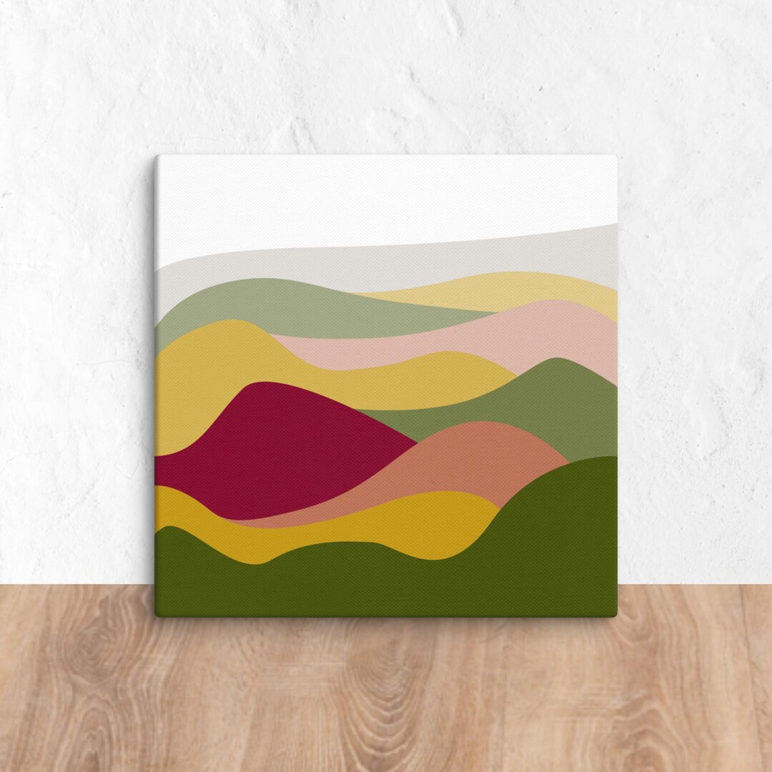 Autumn Landscape Abstract Art Prints: Fall Colors (digital Download) - Etsy
