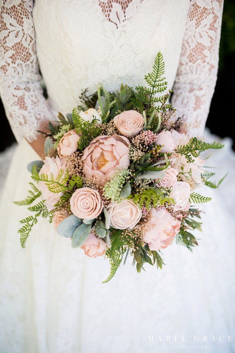 Wood Flower Bouquet Keepsake Bridal Bouquet Faux Bridal Bouquet Dahlia Bouquet Wedding Bouquet Organic Bridal Bouquet Peony Bridal Bouquet Accessories Weddings Valresa Com