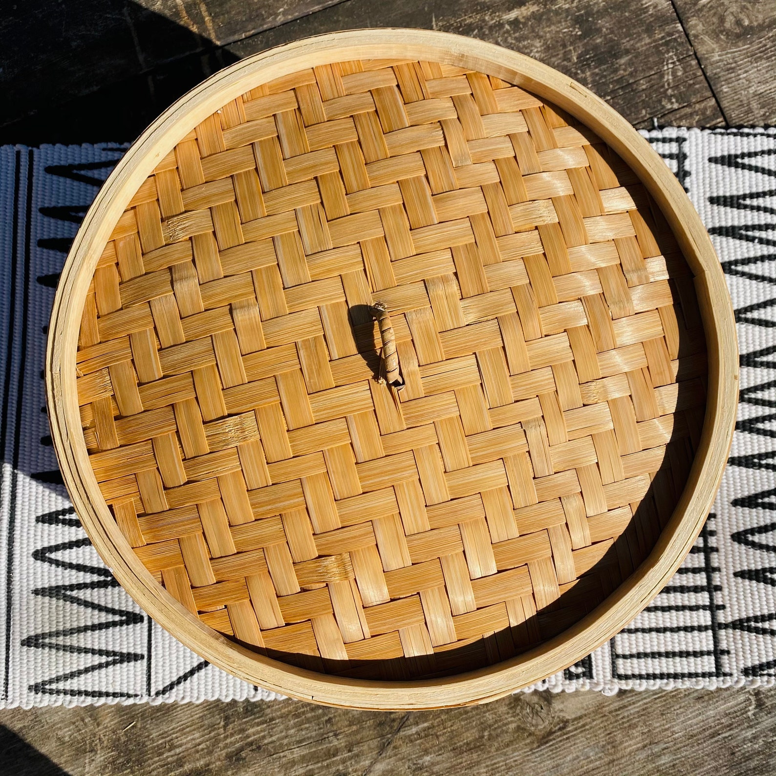 Vintage Bambus & Wicker stapelbare Lagerung | Etsy