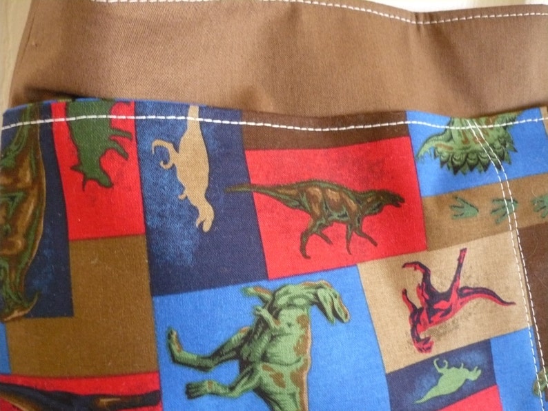 Dinosaurs in Brown Purse Diaper Bag