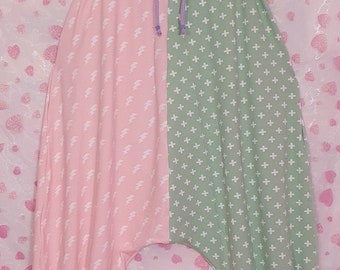 Pastel harem yoga DROP CROTCH PANTS