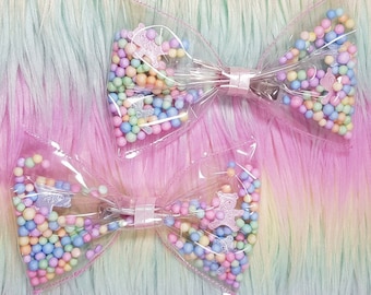 Soft play PASTEL ball pool TEDDIES shaker hair BOW