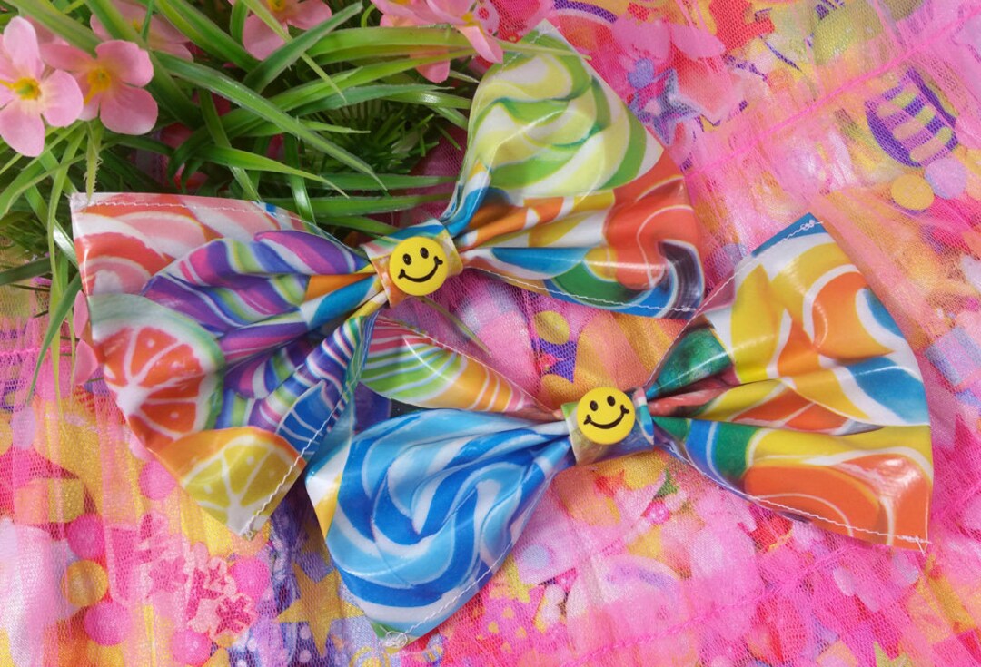 Candy Rover Bright CANDY RAVER Hadeko Plastic Hair Bow! - Etsy