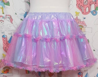 Dreamy yume LILAC irridescent ruffle tulle tutu SKIRT