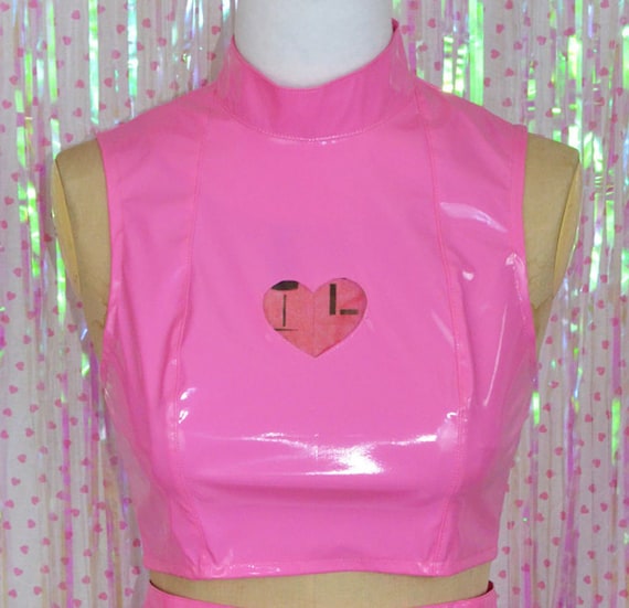 muguet heart button peplum tops PINK ミュゲ muguet heart button
