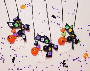 Kawaii spoopy HALLOWEEN charm chain necklace