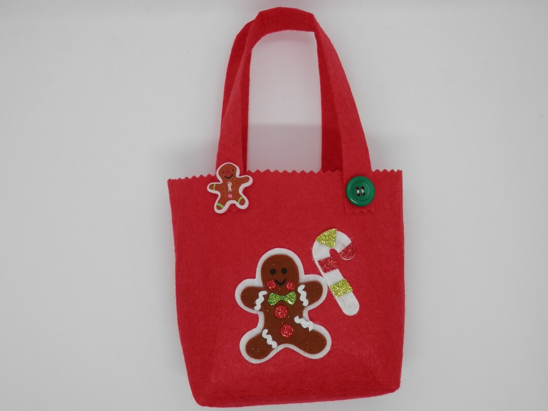 FELT GIFT BAGS Holiday Felt Bag Felt Gifts Childs Felt Etsy