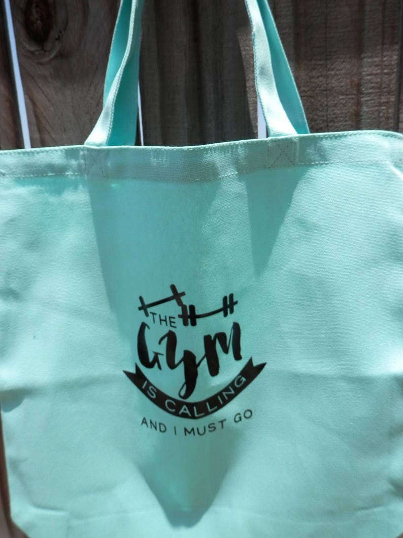 WORK OUT BAGS Yoga Bags Exercise Bags Canvas Tote Bags Etsy