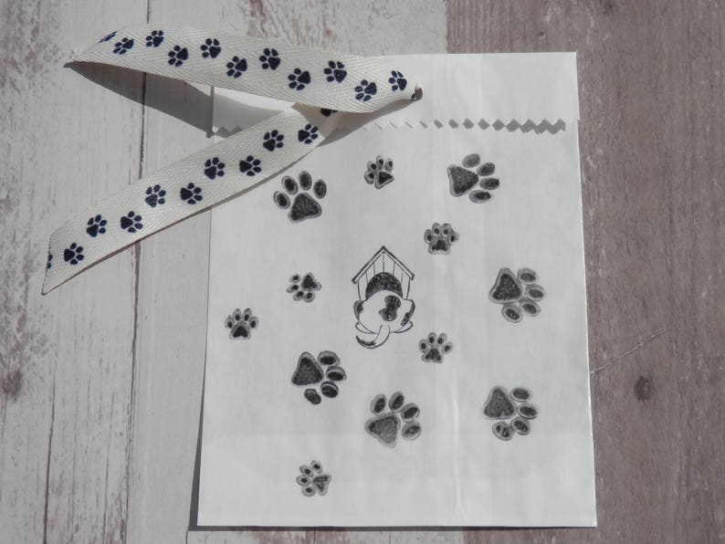 DOG TREAT GIFT Bag Set of 10 Paper Bags Gift Wrap Party Etsy