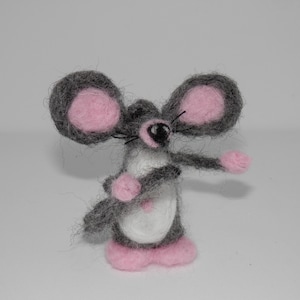 FOREST MOUSE HANDFELTED, Felted Mouse, Felted Toy Mouse, Felting, Forest Decor, Mice Decor, Needle Felted Mouse, Funny Felted Mouse, Felt