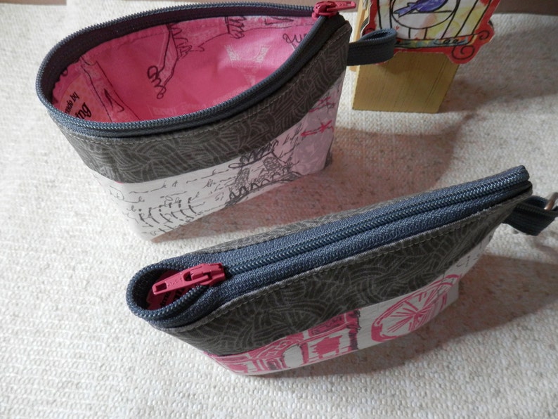ZIPPERED COSMETIC BAGS Accessory Bags Zippered Money Bags Etsy