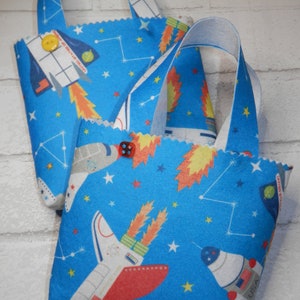 FELT GIFT BAGS, Gift Wrapping, Rocket Ships Bag, Space Treat Bag, Holiday Gifts Bags, Fun Gift Bags, Birthday Gift Bags, Kids Party Bags