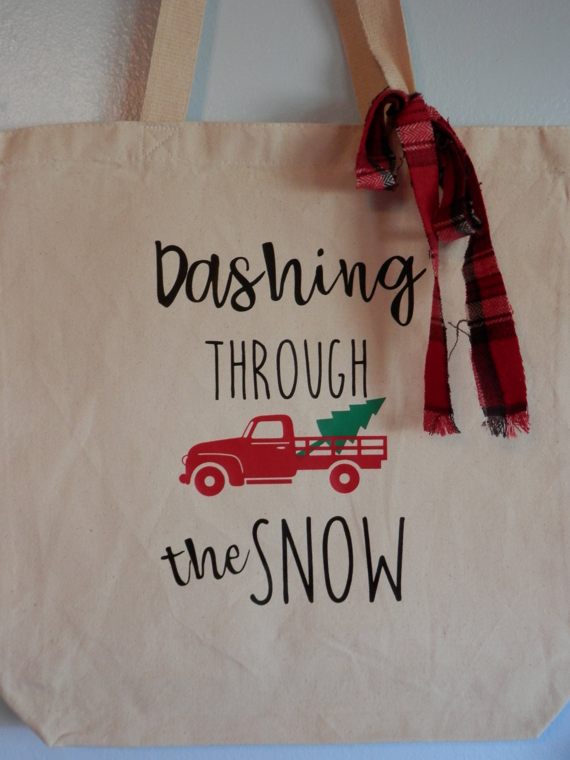 christmas tote purse