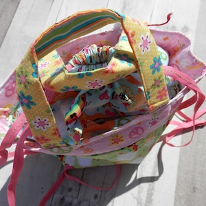 SAC À LUNCH TOTE, Sac à lunch fait à la main, Sac à lunch en tissu, Sac fourre-tout à cordon, Sac fourre-tout imperméable, Sacs faits à la main, Sac de pique-, Sac de biberon