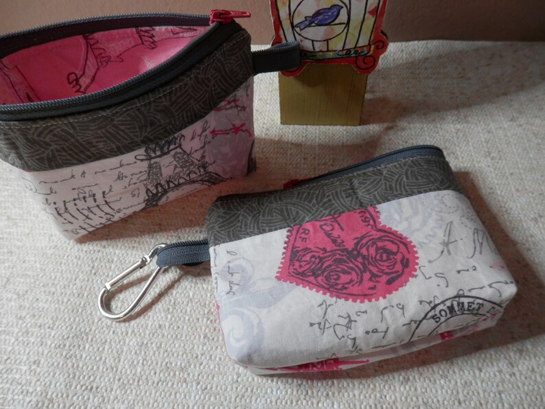 ZIPPERED COSMETIC BAGS Accessory Bags Zippered Money Bags Etsy