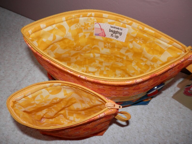 ZIPPERED COSMETIC BAGS Accessory Bags Money Bags Stash Etsy